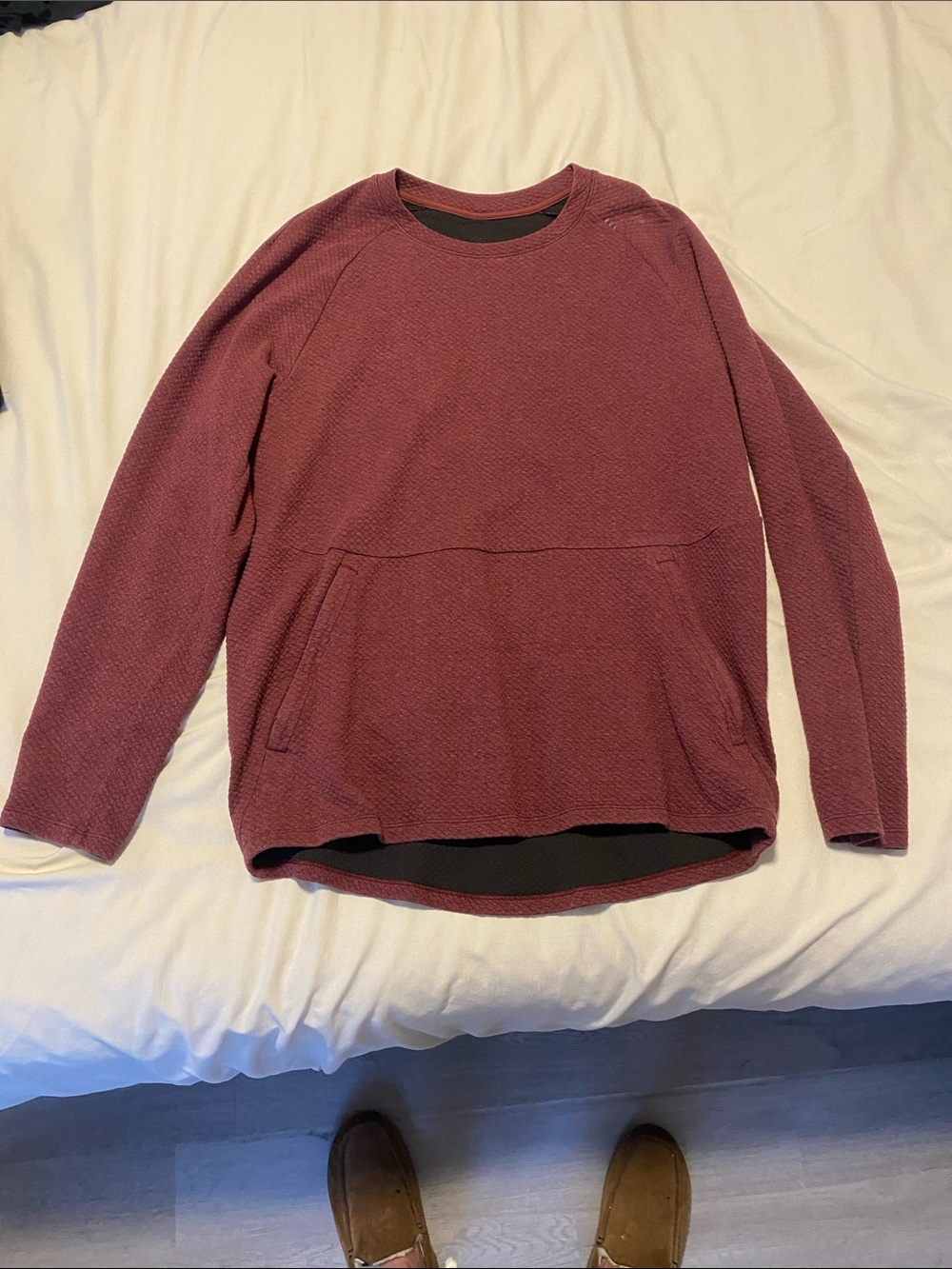 lululemon athletica Men's Burgundy Crewneck Sweatshirt